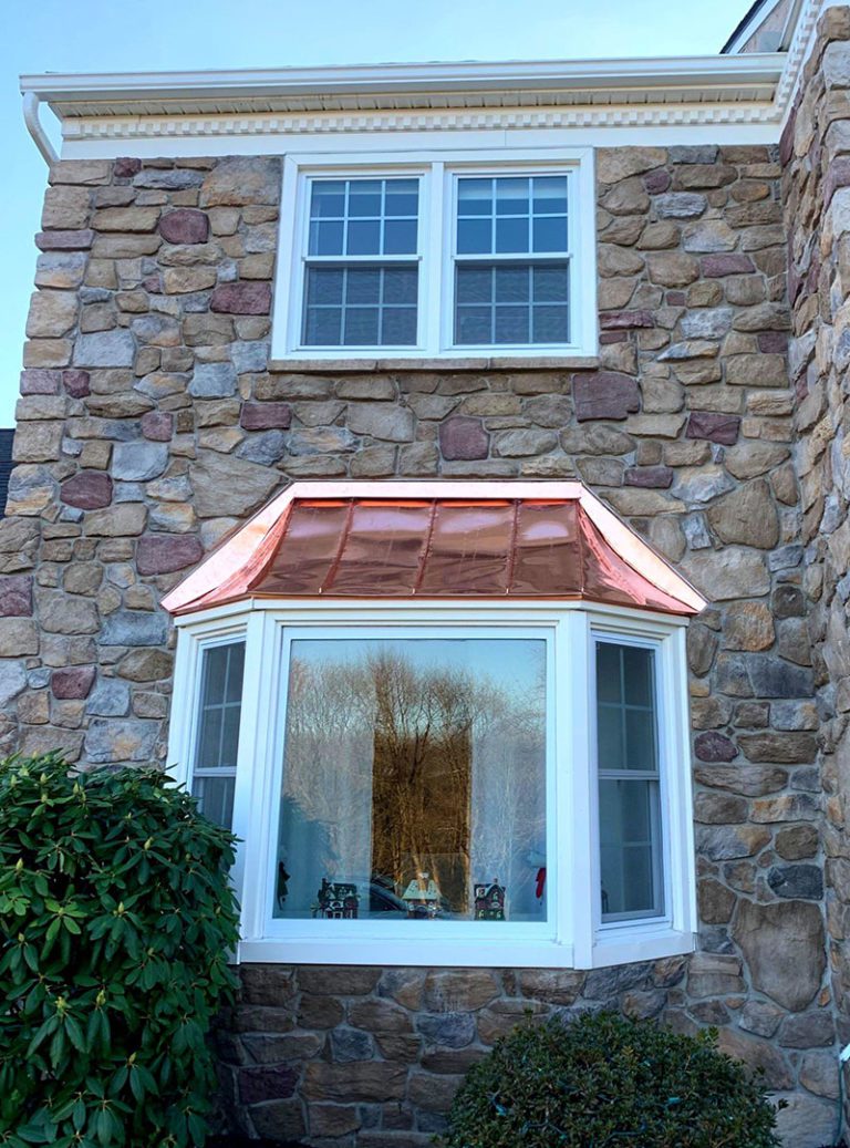 window upgrade with copper accent