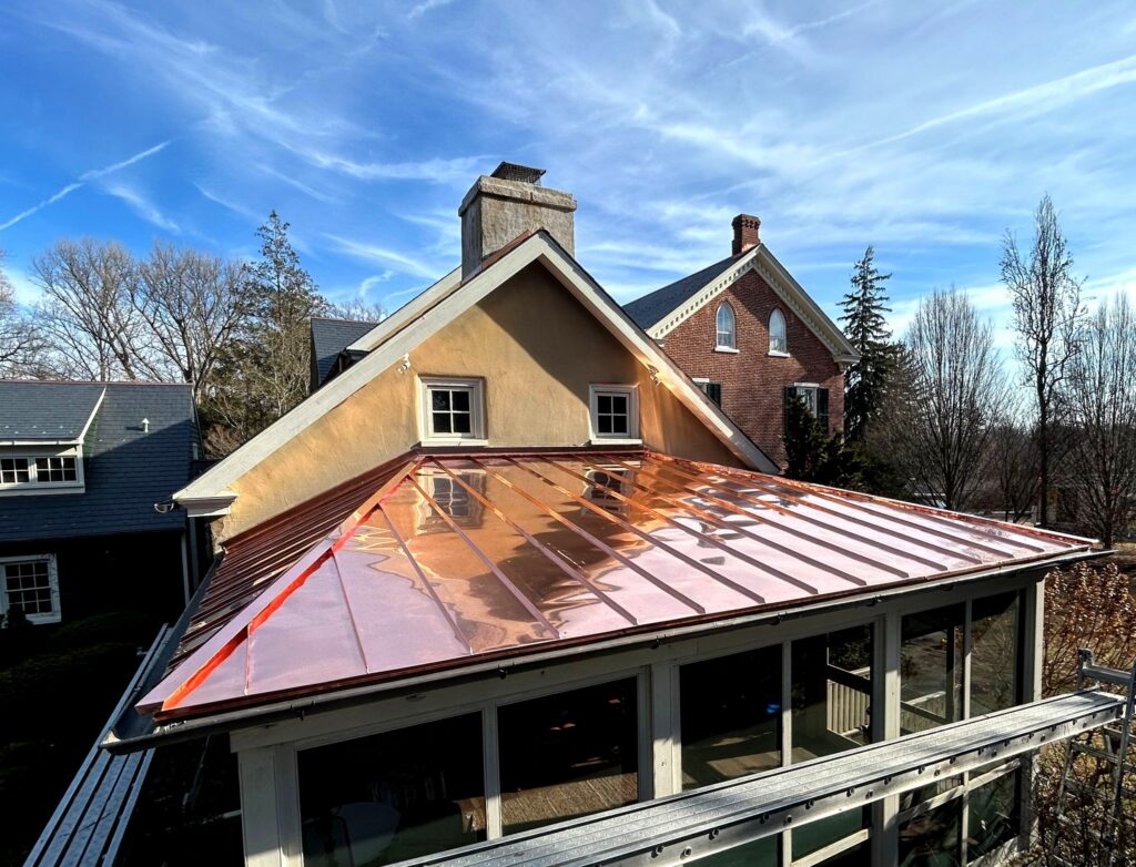Copper Metal Roofing Completed by Diversified Roofing